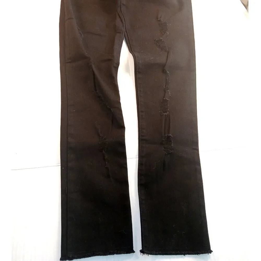 The Children's Place Girls New w/Tags Distressed Black Wash Jeggings - Size 12